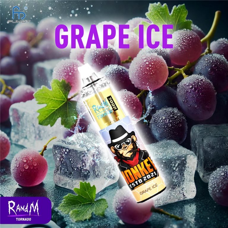 Grape Ice RandM Tornado Vape 7000