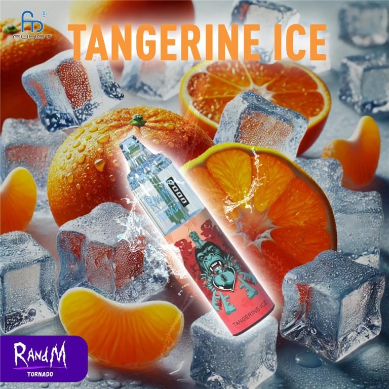 Tangerine Ice RandM Tornado Vape 7000