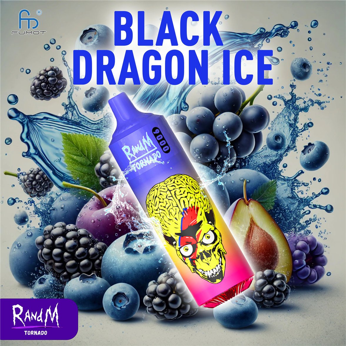 RandM Tornado Vape 9000- Black Dragon Ice