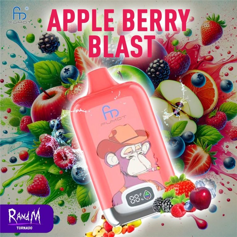 apple berry blast RandM Vape 12000