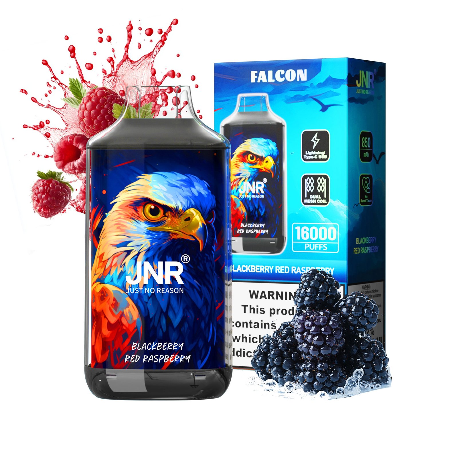 blackberry red raspberry jnr falcon 16000