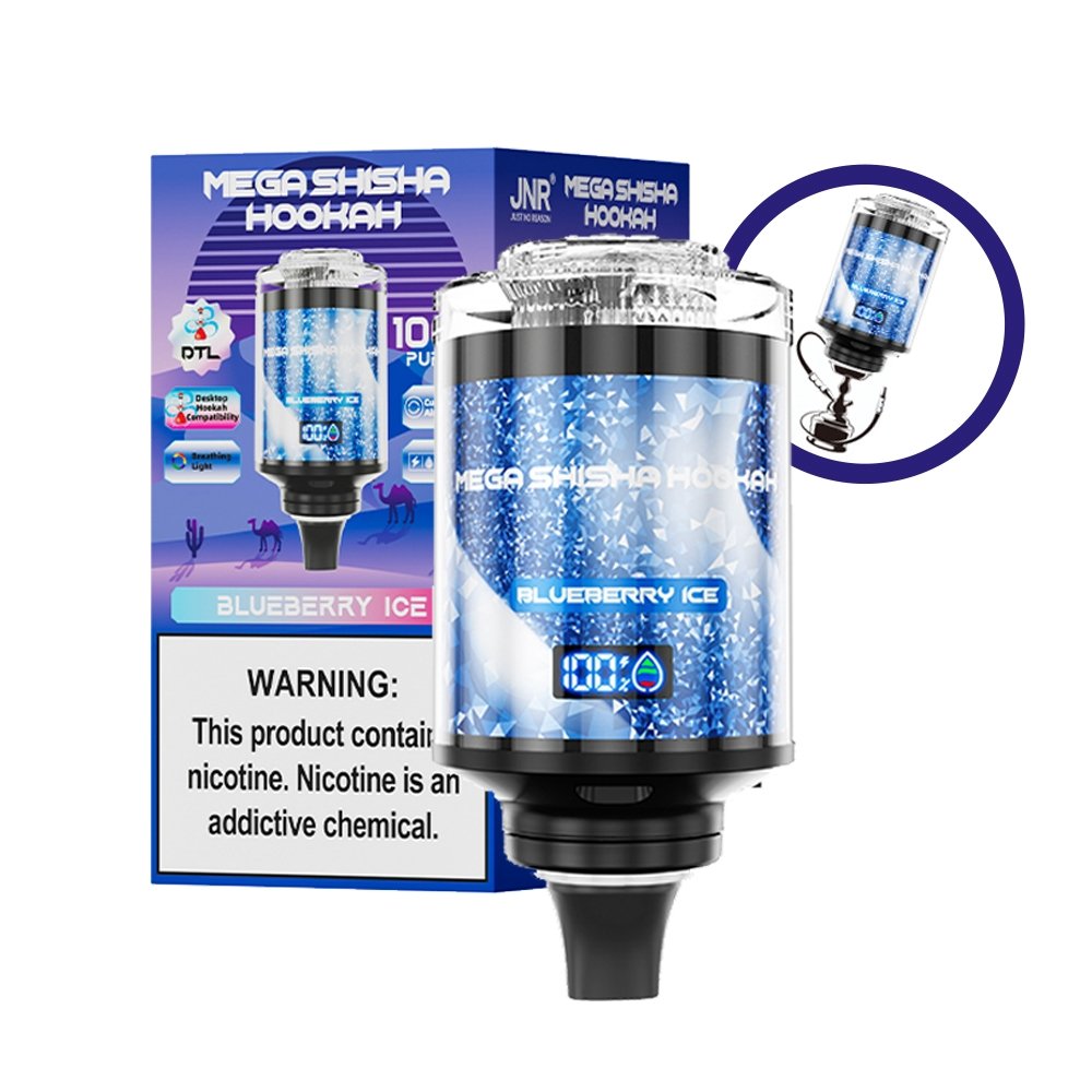 blueberry ice jnr mega shisha hookah 100k