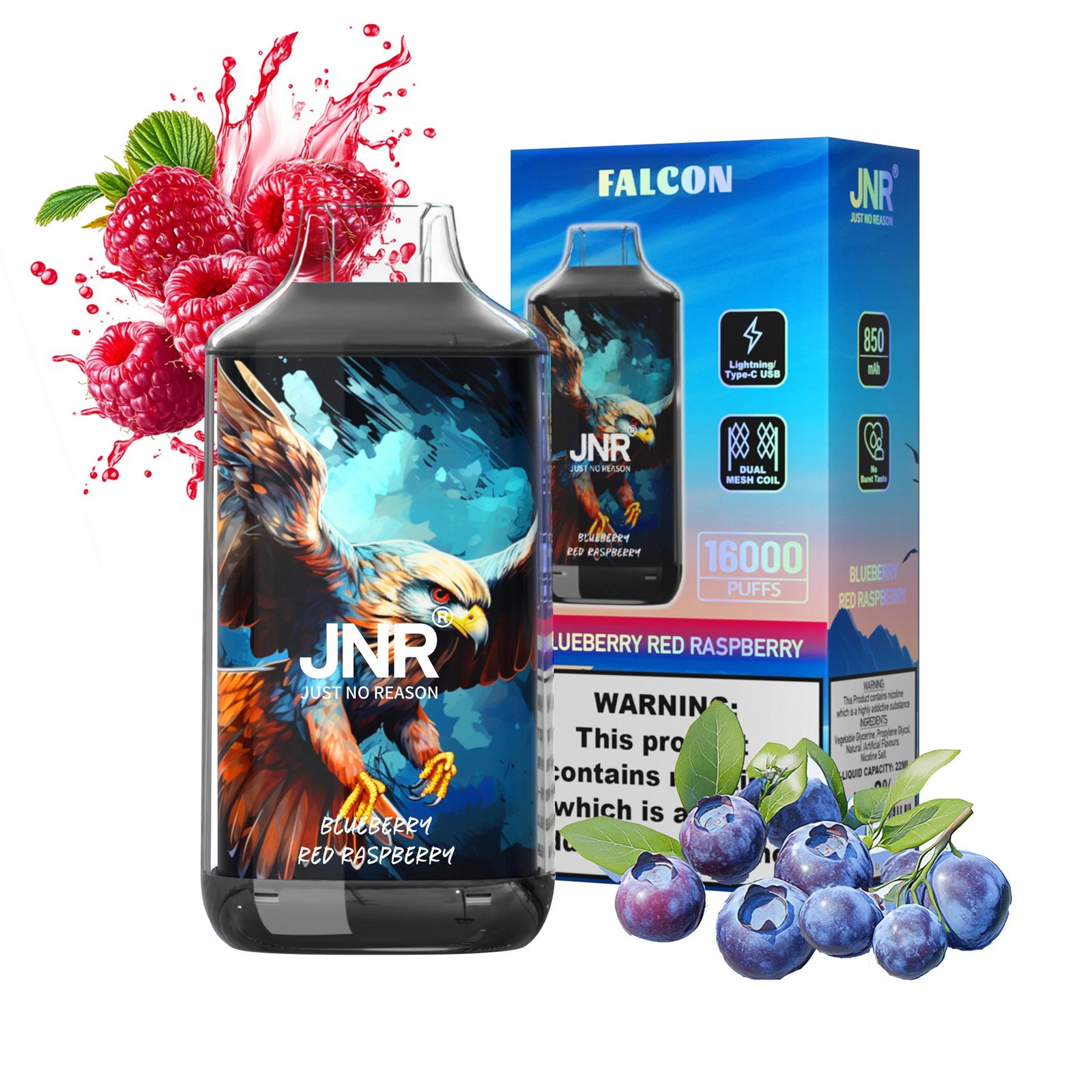 blueberry red raspberry jnr falcon 16000