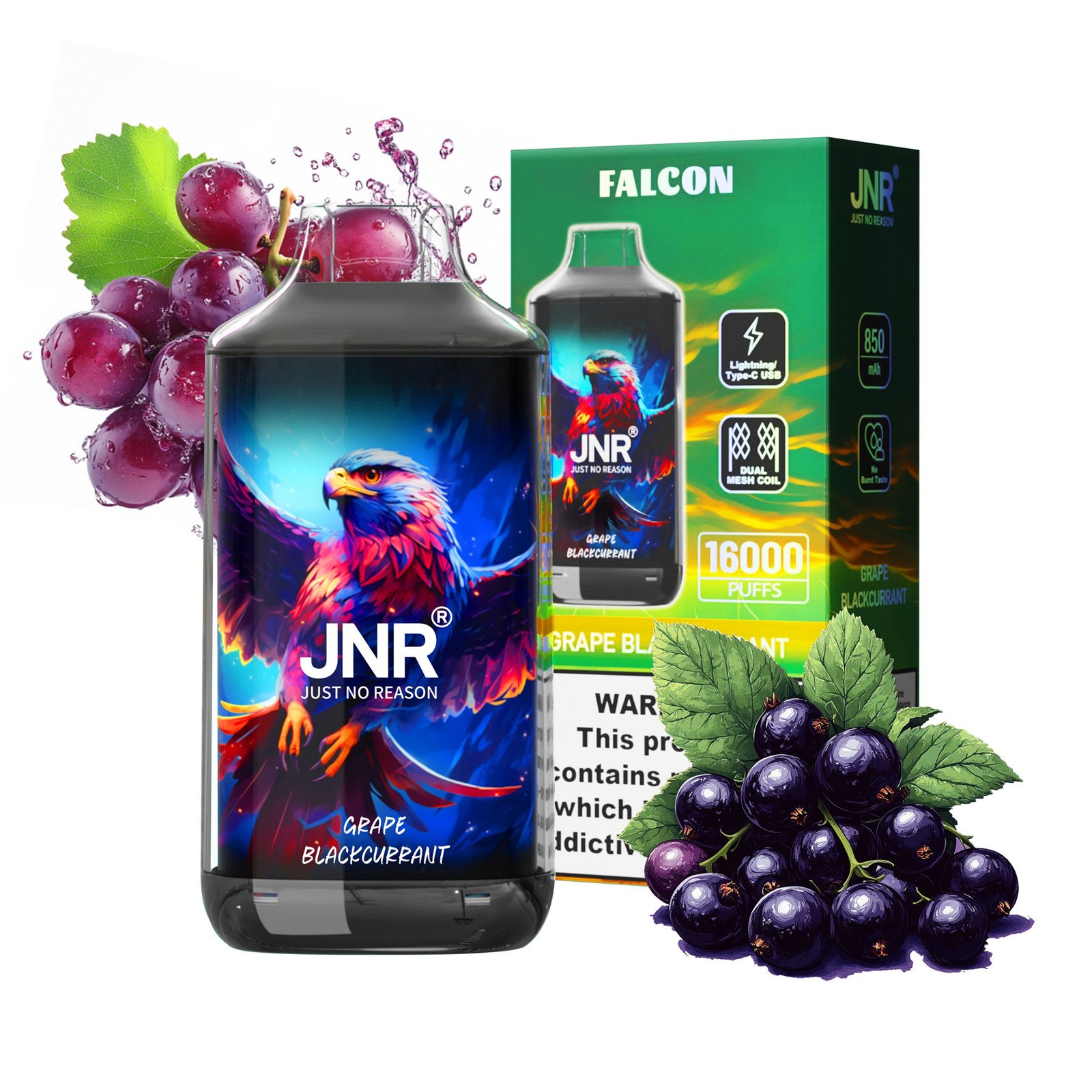 grape blackcurrant jnr falcon 16000