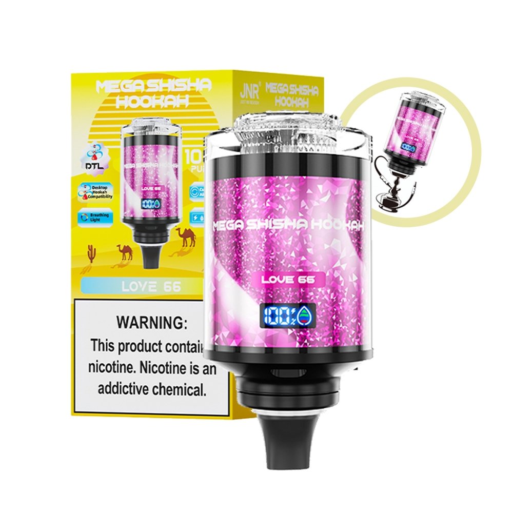 love 66 jnr mega shisha hookah 100k