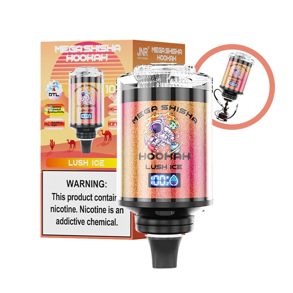 lush ice jnr mega shisha hookah 100k