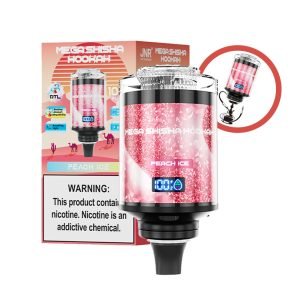 peach ice jnr mega shisha hookah 100k