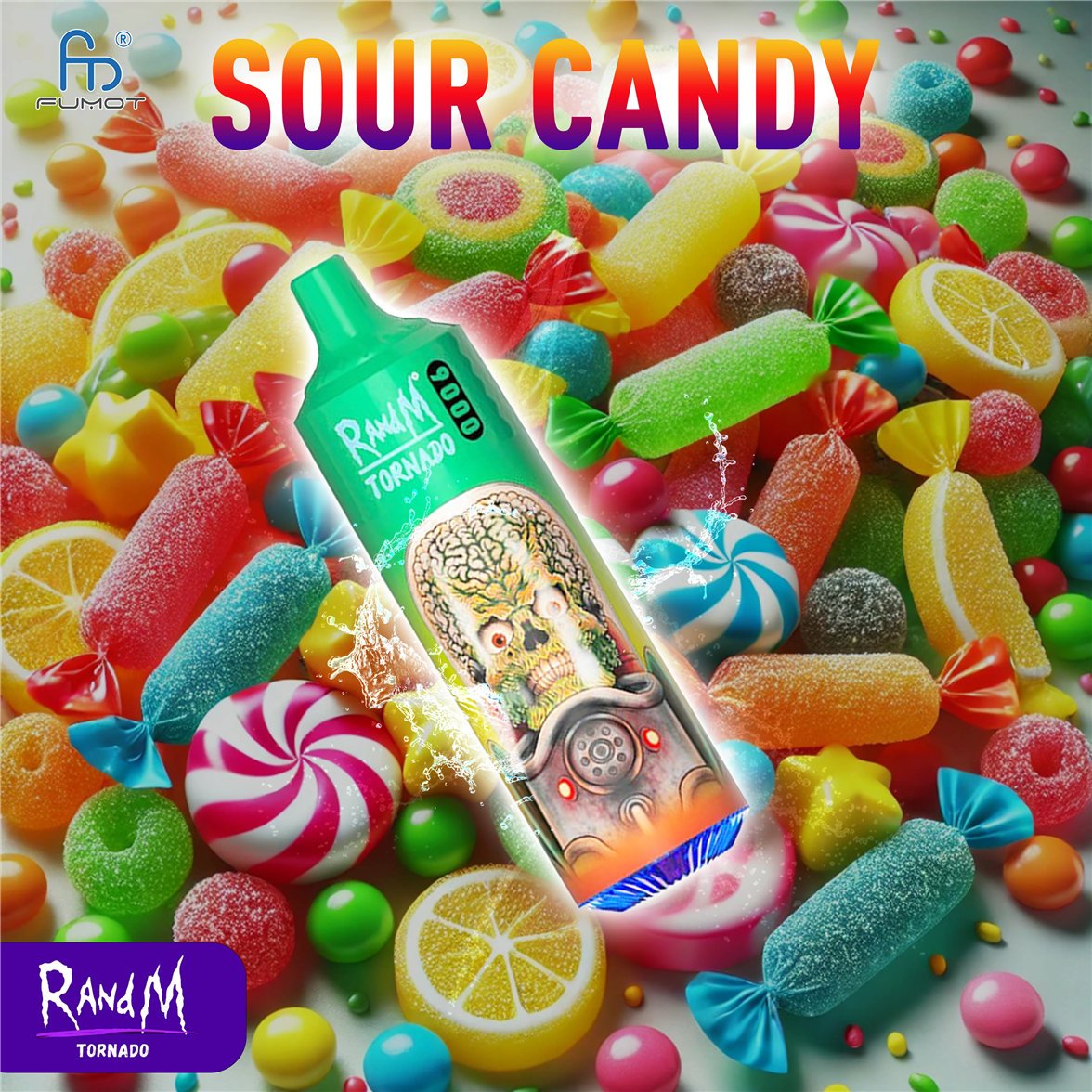 randm tornado vape 9000 sour candy
