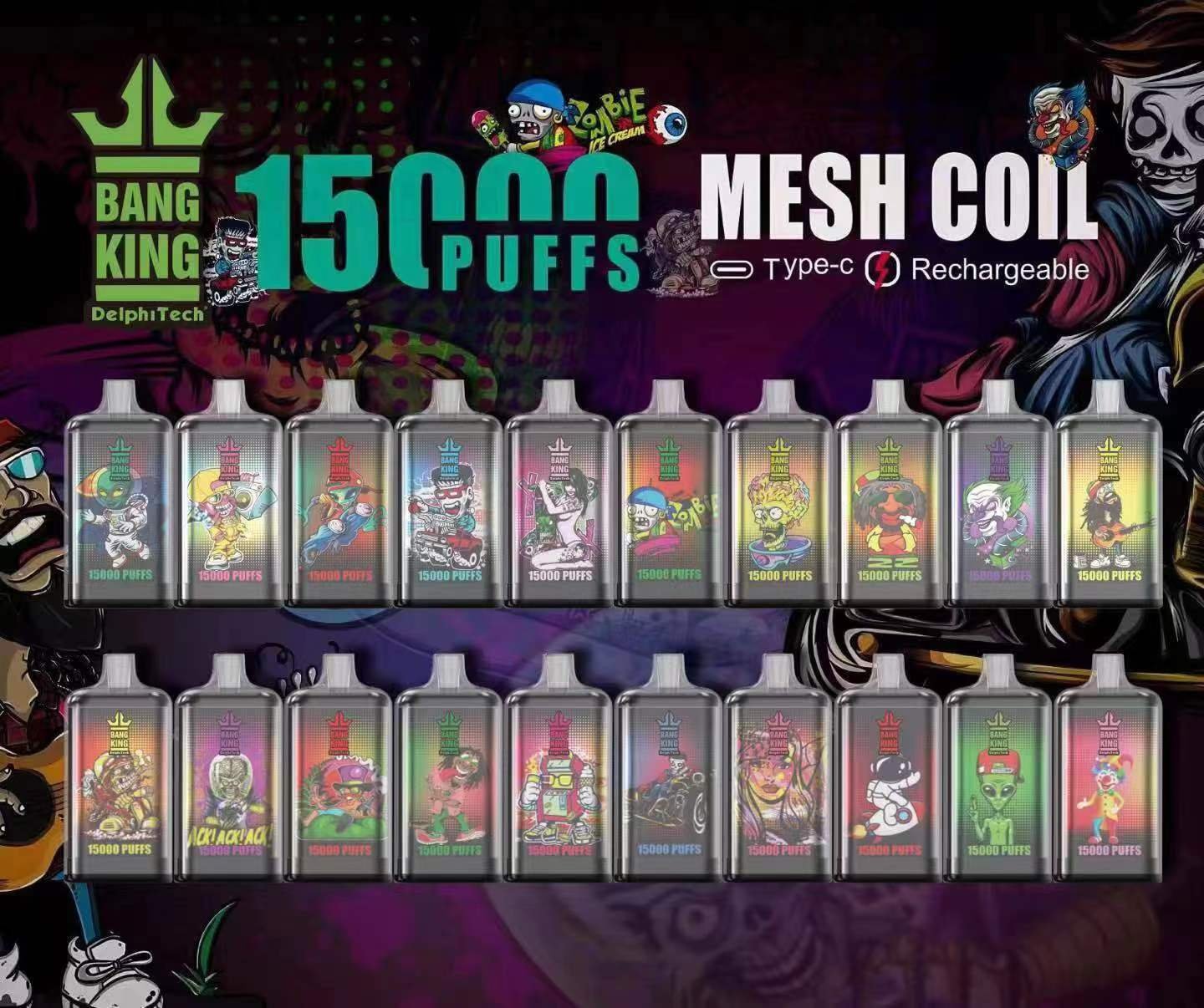 Bang King 15000 Puffs 20 flavors