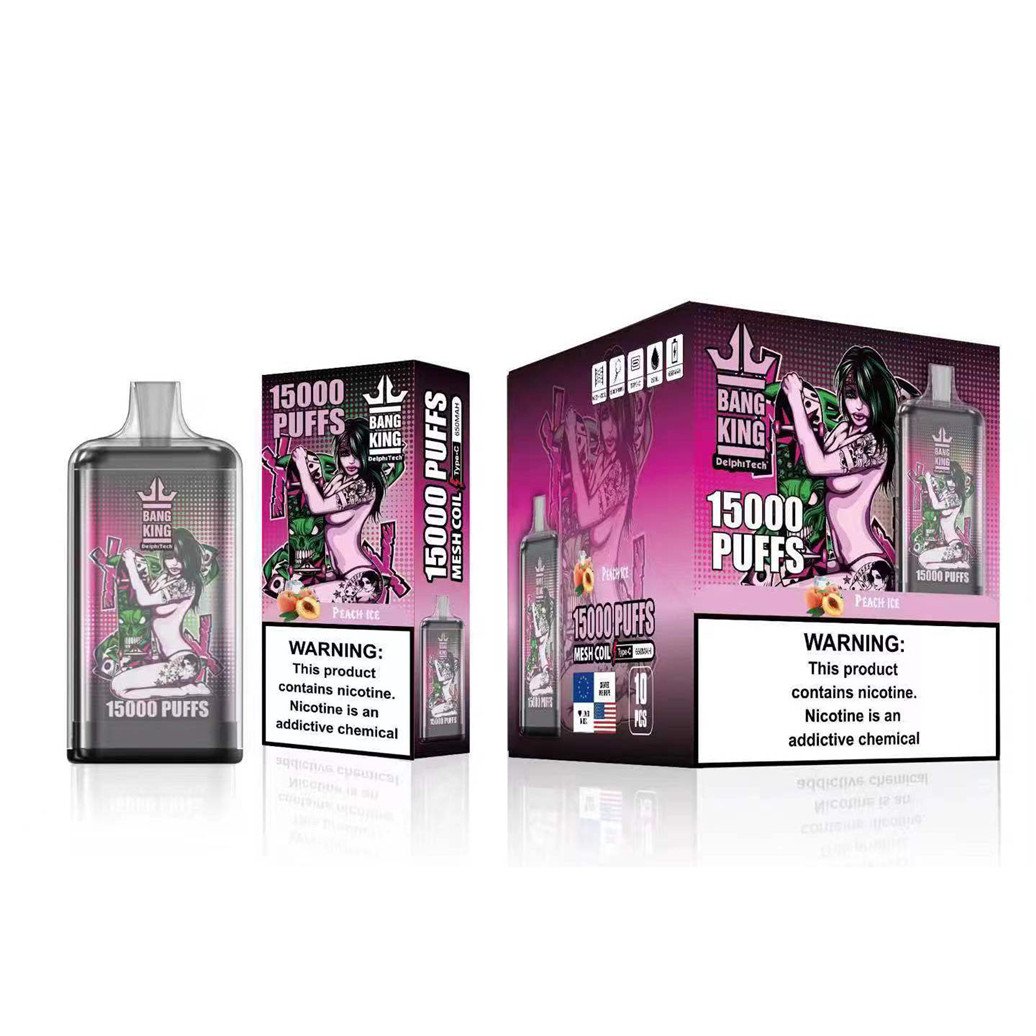 peach ice bang king 15000 puffs