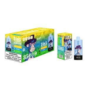 peach mango - blue razz cherry - cool mint bang king triple 85k 3‑in‑1