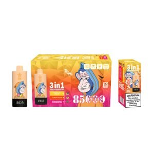 bang king triple 85k 3‑in‑1 tropical fruit - lemon peach - strawberry watermelon