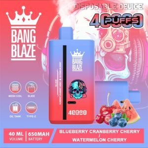 bang blaze 40000 puffs blueberry cranberry cherry watermelon cherry