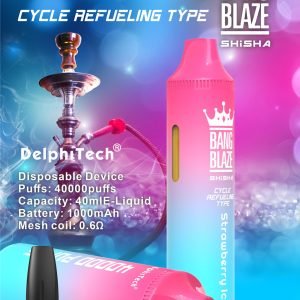 strawberry ice bang blaze 40k refillable vape