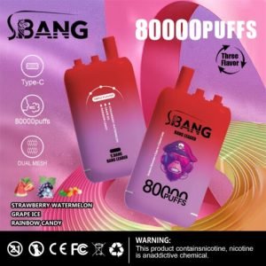 strawberry watermelon - grape ice - rainbow candy bang leader 80k vape