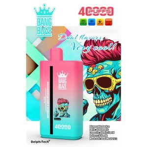 watermelon - watermelon bubblegum bang blaze 40k dual flavor disposable vape